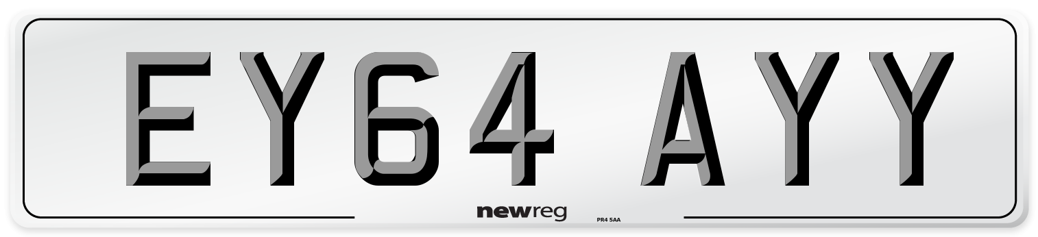 EY64 AYY Number Plate from New Reg